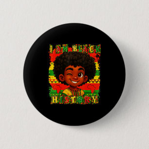 I Am Black History Month Black Pride African Ameri 6 Cm Round Badge