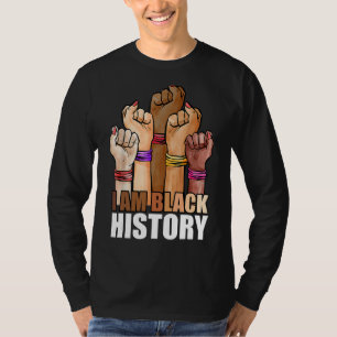 I Am Black History Month Rise Hand African America T-Shirt