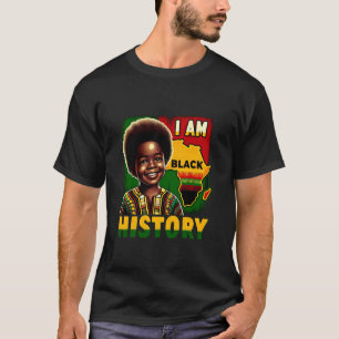 I Am Black History Month Youth Pride African Melan T-Shirt