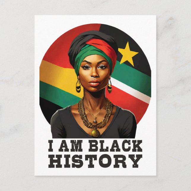 I am Black History Postcard (Front)