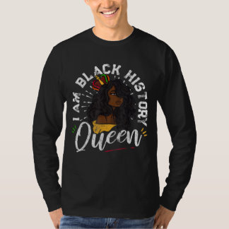 I Am Black History Queen African American Women Me T-Shirt