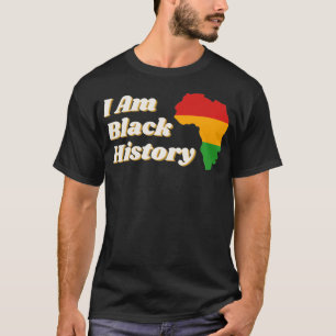I Am Black History Vintage African Pattern Gift fo T-Shirt