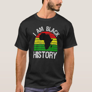 I Am Black History Vintage Design - Black History T-Shirt