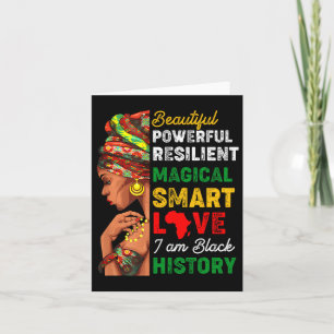 I Am Black History Women Black History Month Celeb Card