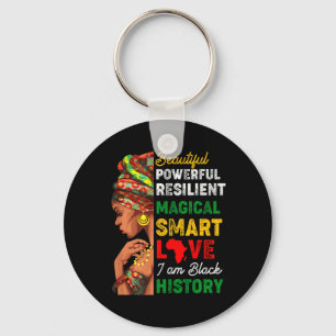 I Am Black History Women Black History Month Celeb Key Ring