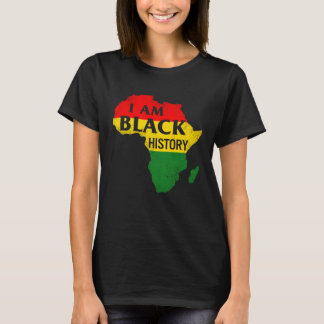 I Am Black Melanin Woman Black Women Girl Tee Blac
