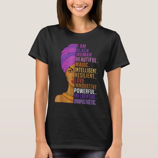 I Am Black Woman Black History Month_1 T-Shirt (Front)