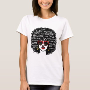 I Am Black Woman Queen African-American History Mo T-Shirt