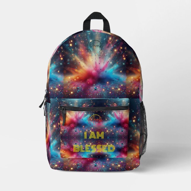 I am blessed Back pack Travel Print Cut Sew Bag (Front)