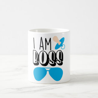 I Am Boss Funny Baby Boy Print Coffee Mug