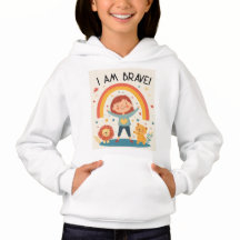 I Am Brave - Kids Affirmation Hoodie