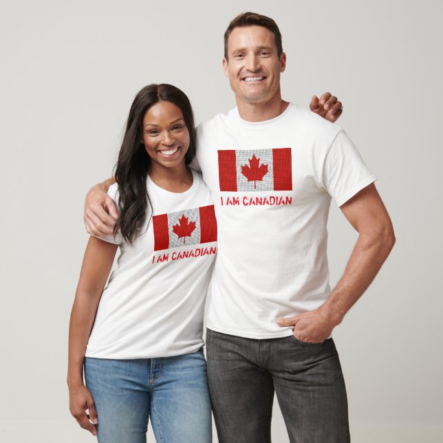 I AM CANADIAN Cropped TShirt (Unisex)