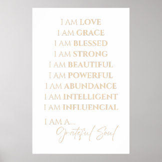 I AM CANVAS - Gold Poster