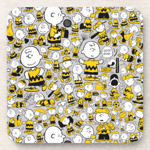 I Am Charlie Brown Pattern Coaster