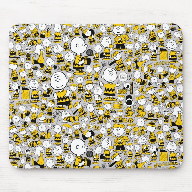 I Am Charlie Brown Pattern Mouse Mat (Front)