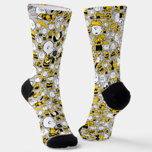 I Am Charlie Brown Pattern Socks