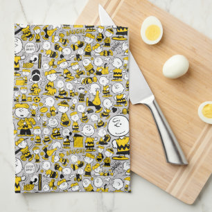 I Am Charlie Brown Pattern Tea Towel