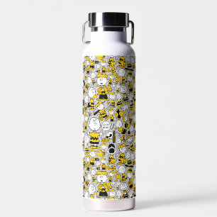 I Am Charlie Brown Pattern Water Bottle
