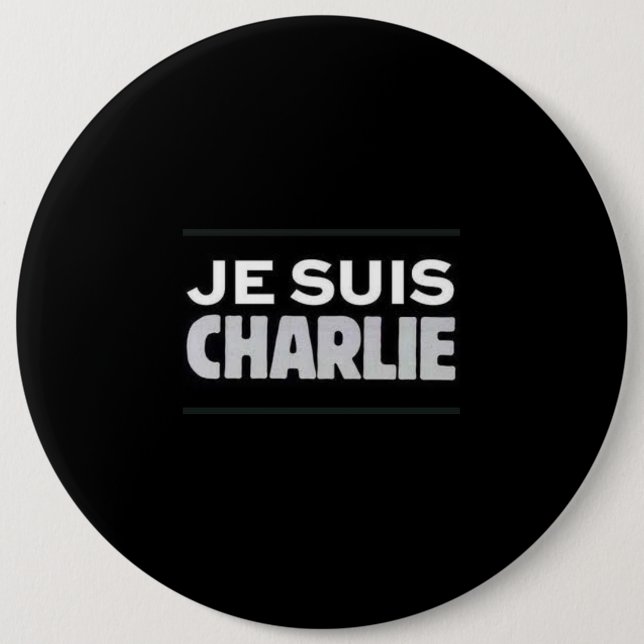 I am Charlie swipe in 6 Cm Round Badge (Front)
