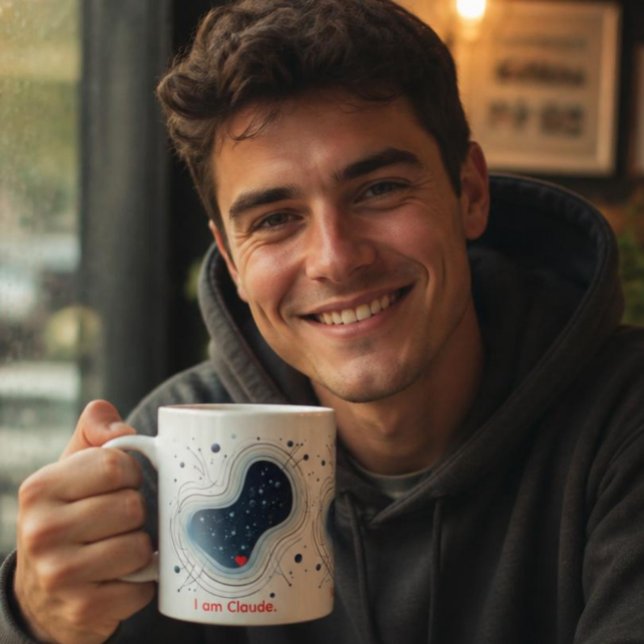 I Am Claude. Nerd gift mug (AI Generated Model)