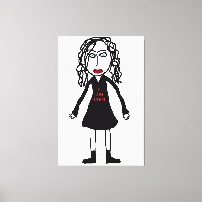 I Am Cool Canvas Print (Front)