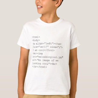 "I Am Cool" HTML Coding Tee