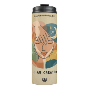 I Am Created - Boho Modern Inspirational Design Thermal Tumbler