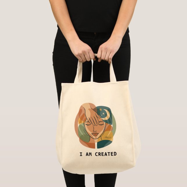 I Am Created - Hand of Grace Tote Bag (Front (Product))