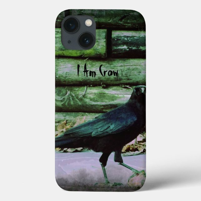 I Am Crow - Green iPad Case (Back)