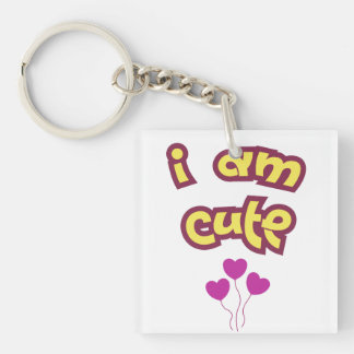 I am cute key ring