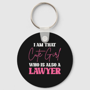 I Am Cute Lawyer Girl Key Ring