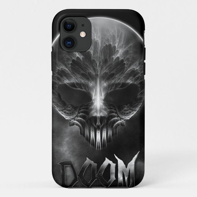 I Am Doom Fractal Skull Case-Mate iPhone Case (Back)