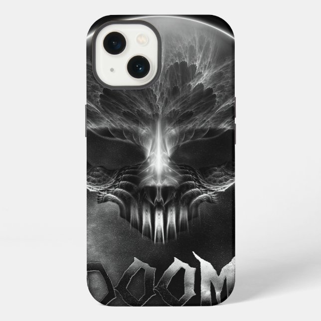 I Am Doom Fractal Skull iPhone Case (Back)