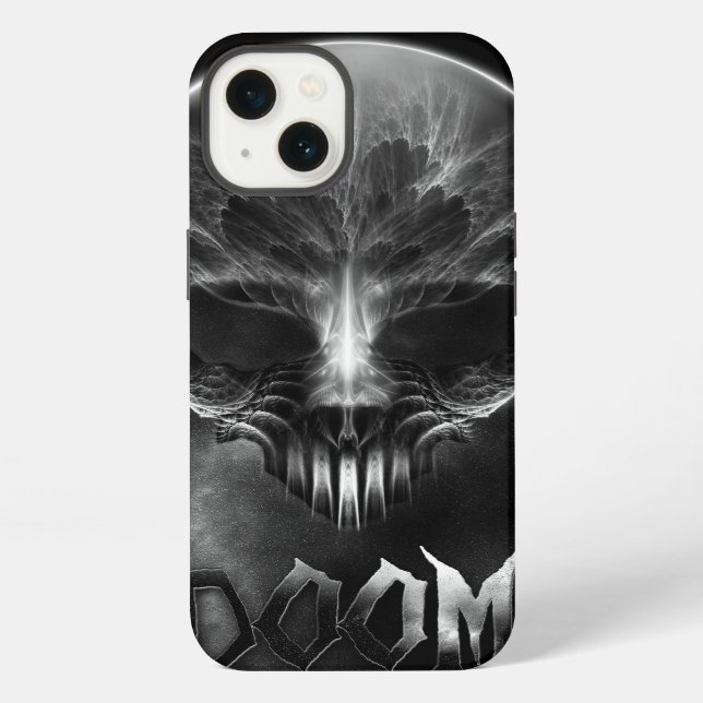 I Am Doom Fractal Skull iPhone Case (Back)