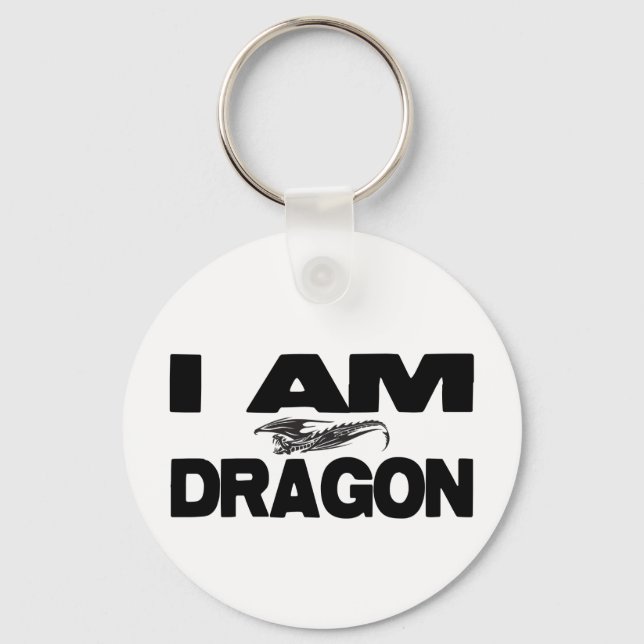 I Am Dragon Key Ring (Front)