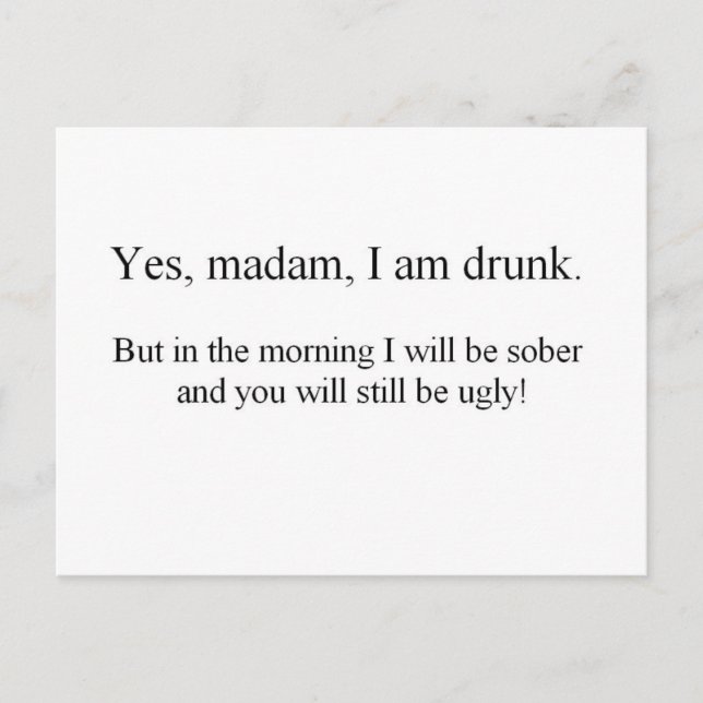 I am Drunk but... (St.K) Postcard (Front)