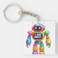 I Am Eight Robot for Kids 8th Birthday Robot Boy