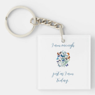"I Am Enough" Affirmation Key Ring