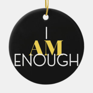 I Am Enough Ceramic Tree Decoration