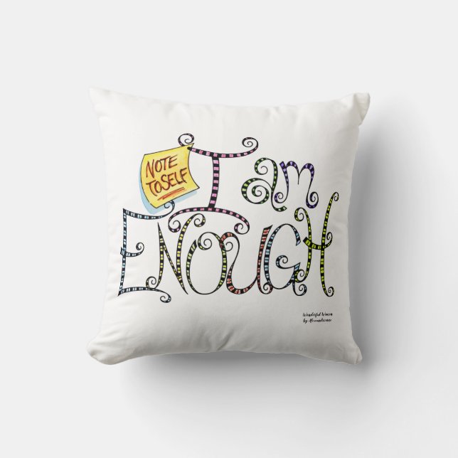 I Am Enough Cushion (Front)