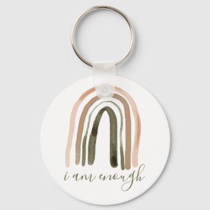 I Am Enough Inspiring Affirmation Key Ring