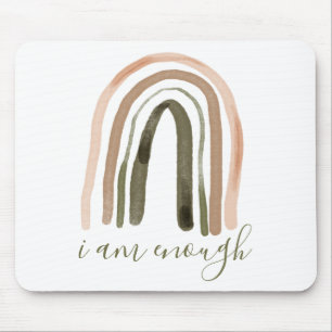 I Am Enough Inspiring Affirmation Mouse Mat