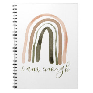 I Am Enough Inspiring Affirmation Notebook