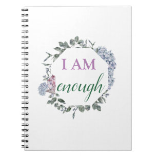 I Am Enough Inspiring Affirmation Notebook