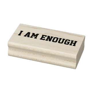 I Am Enough Postive Affirmations Subconscious Rubber Stamp