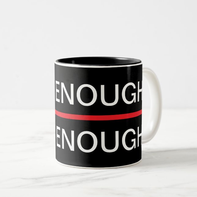 I AM ENOUGH Two-Tone COFFEE MUG (Front Right)