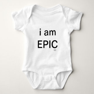 i am epic so beautifully broken logo baby bodysuit