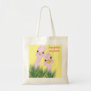 I am fabric not plastic tote bag