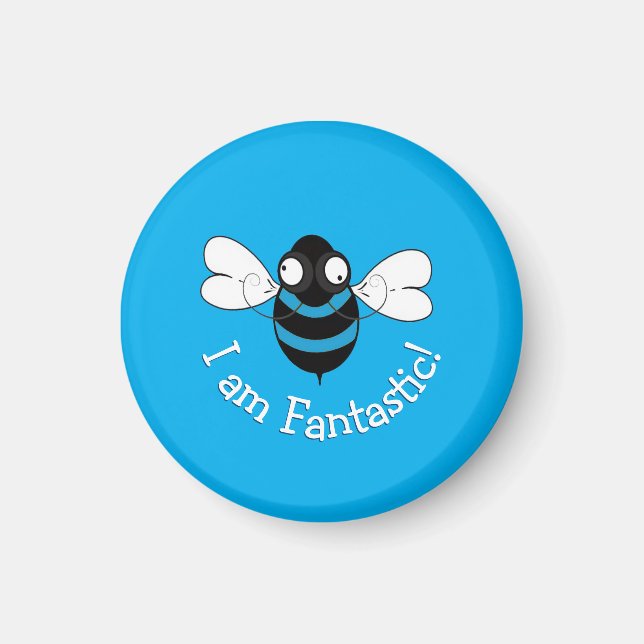 I Am Fantastic! Magnet - Blue Background (Front)