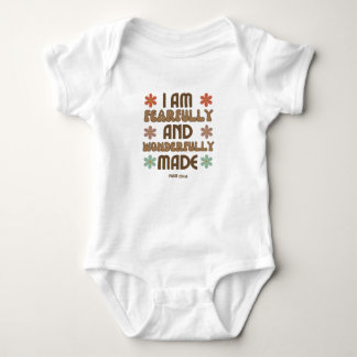 I Am Fearfully And Wonderfully Made Baby Bodysuit